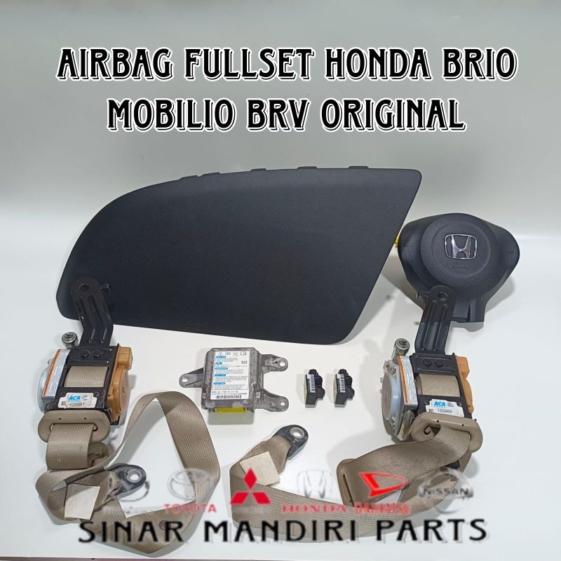 airbag air bag full set honda brio mobilio brv original