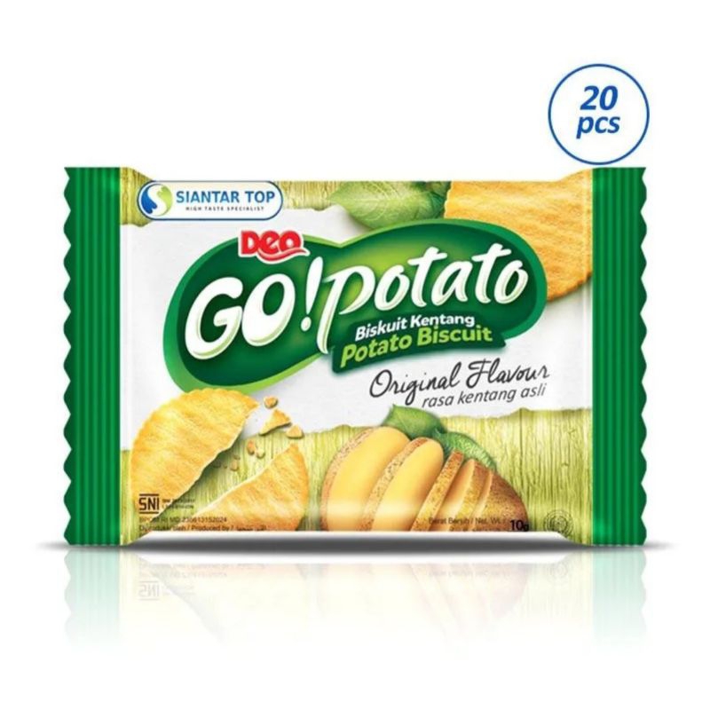 

Biskuit Kentang Go Potato Isi 20 X 8 gram