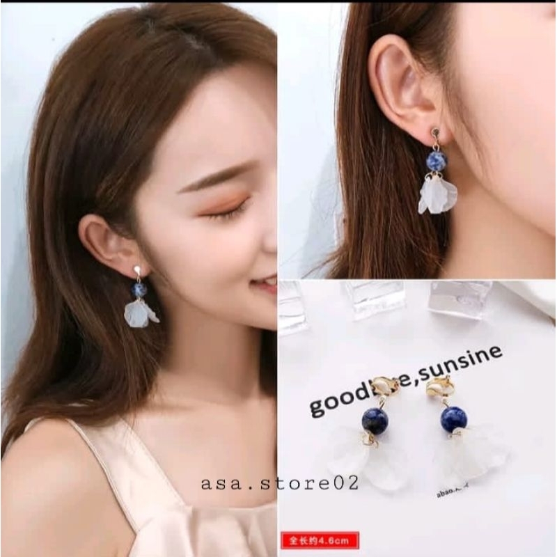 Anting Klip Telinga Gina/Anting Jepit Hijab