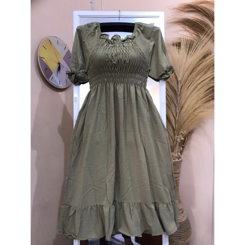 Zivi ✨ Daster elsa crinkle premium/daster crinkle/dress crinkle/dress serut/daster serut/daster rema