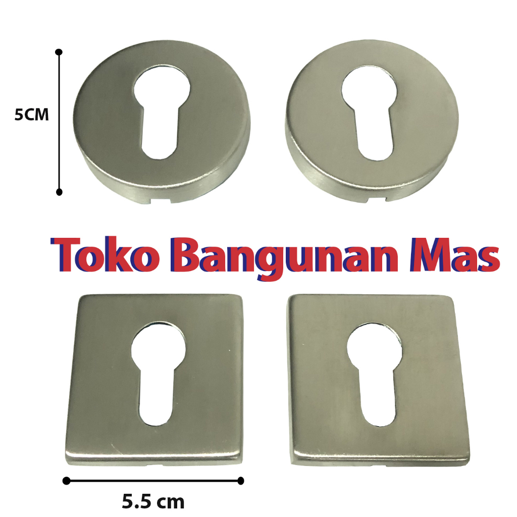 Ring silinder Kunci Pintu Stainless Soligen / Tutup Ring Silinder Kunci
