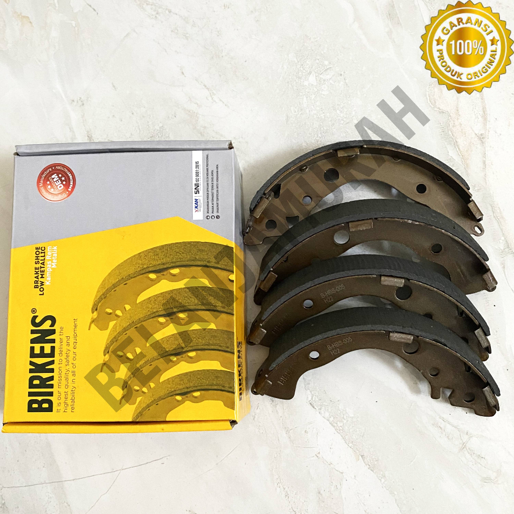 Brake Shoe / Kampas Rem Belakang Honda Mobilio / Jazz RS Birkens Asli 100% 43153-SNA-A02