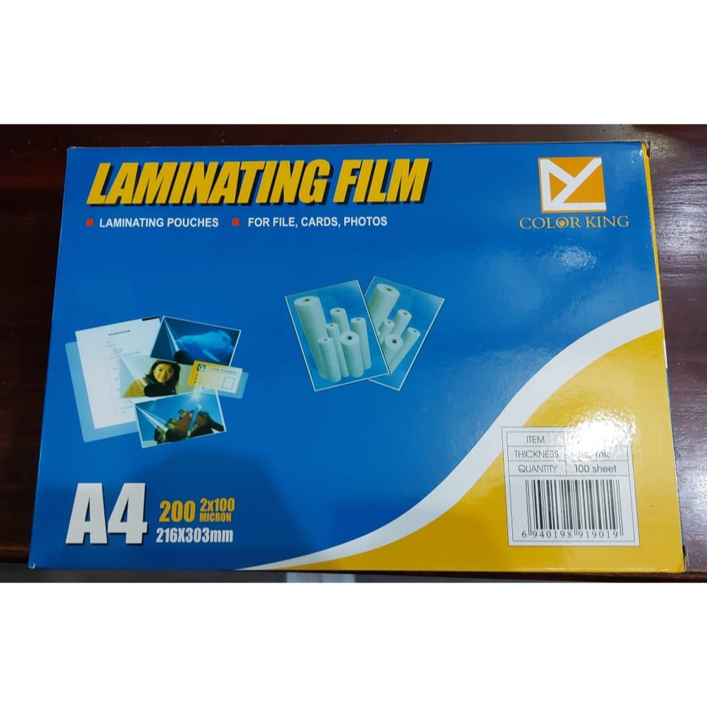 

Plastik Laminating A4 100micron isi 100 lembar