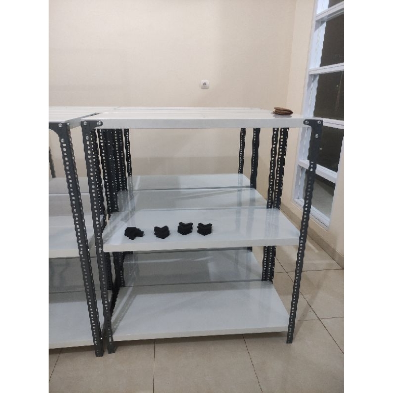 RAK BESI 3 SUSUN TINGGI 2 METER PANJANG 1,2 METER