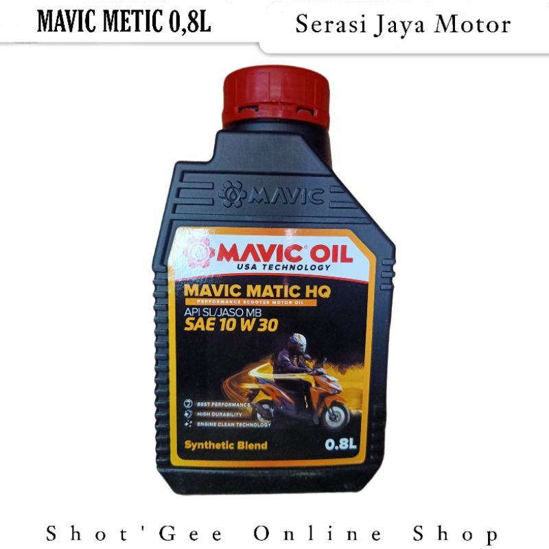 OLI MAVIC HQ 0.8 Liter Metic Sae 10W-30 / Oli Mavic 0.8 Metic