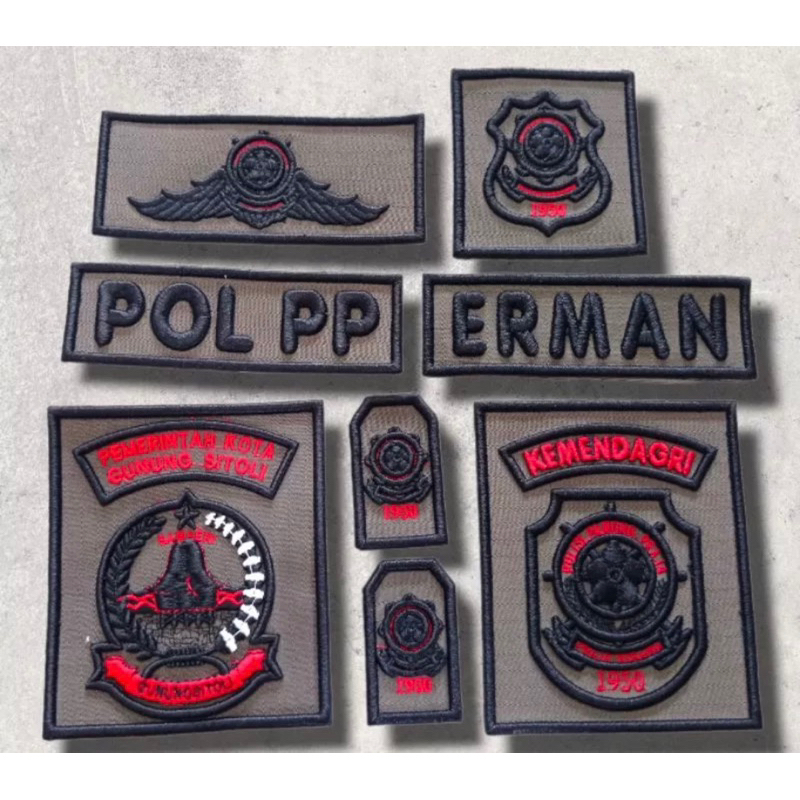 BORDIR SATPOL PP POL PP TIMBUL TERBARU 3D