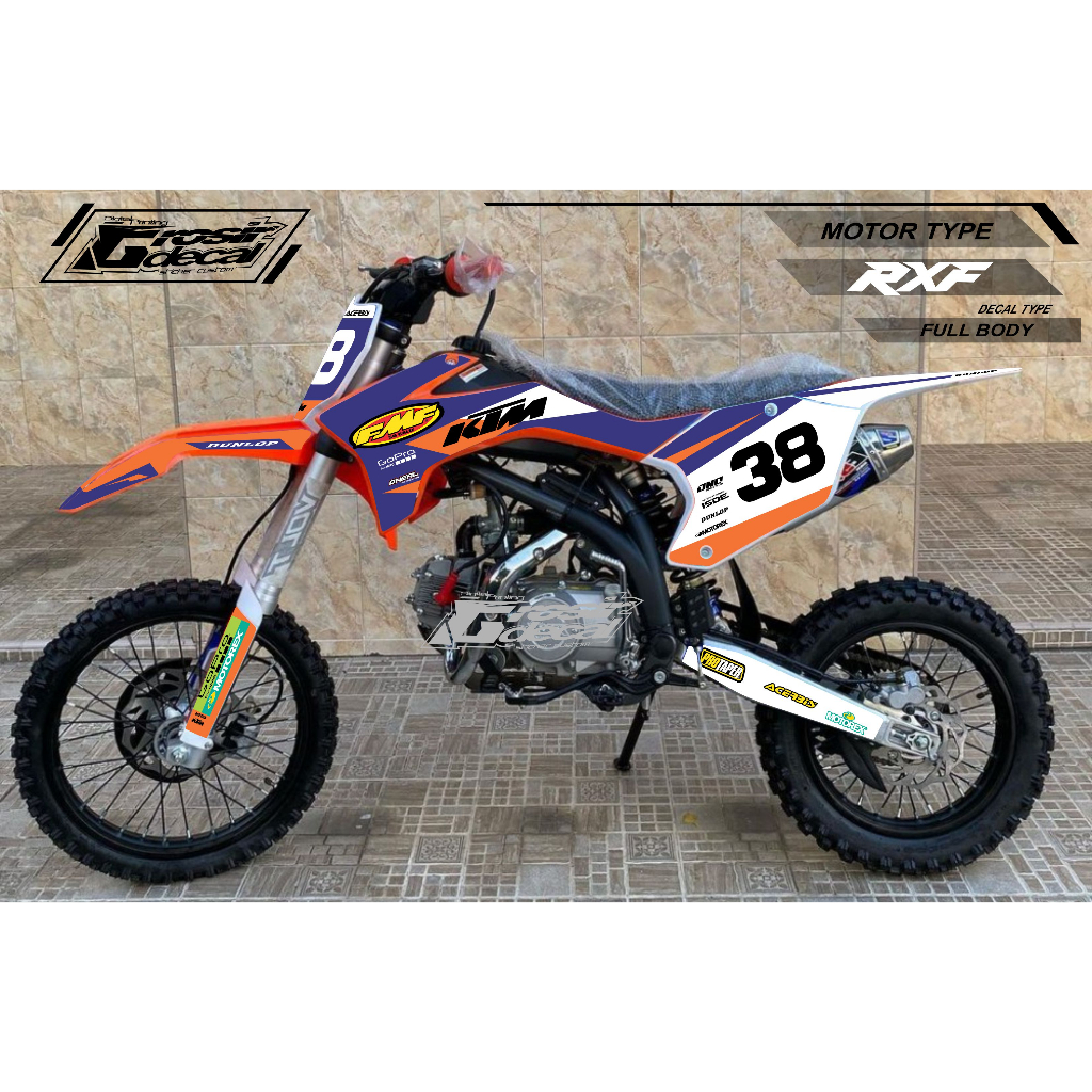 Decal Mini Trail RXF 50cc / 110cc / 125cc Full Body Free Custom Dekal Mini Trail RXF Full Body