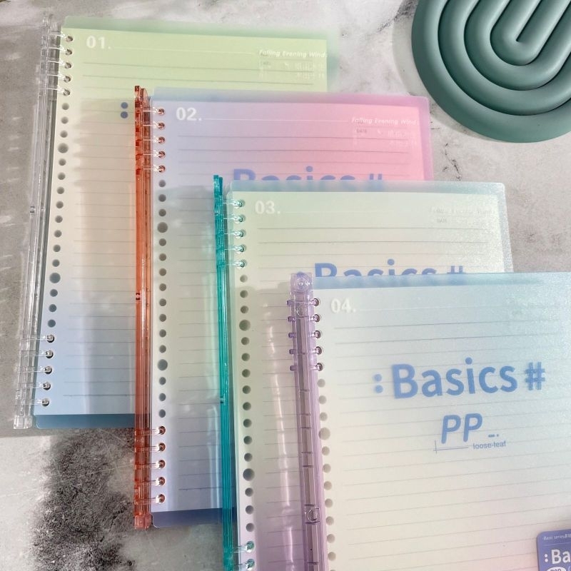 

Buku Binder Transparant Gradasi Ukuran B5 Note Book Warna Pastel Alat Tulis Kantor Viral Termurah Grosiran