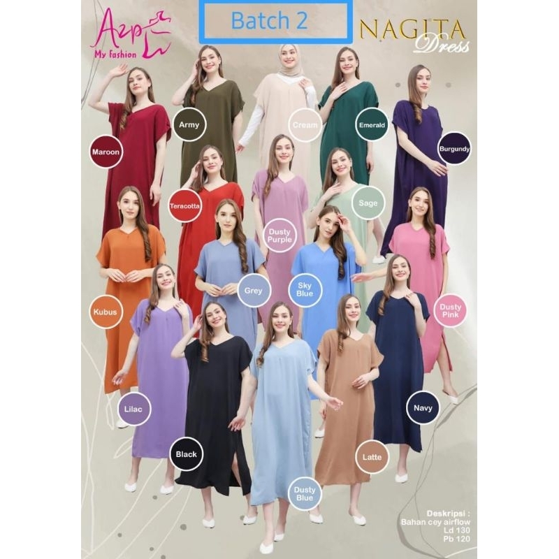 NAGITA DRESS daster nagita ready stock