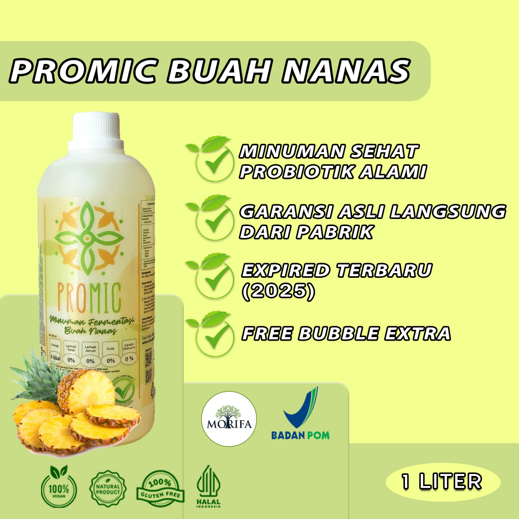 

Promic /Probiotic Microbs/Biang/Starter Nanas/Jambu Kristal/Naga 1 Liter
