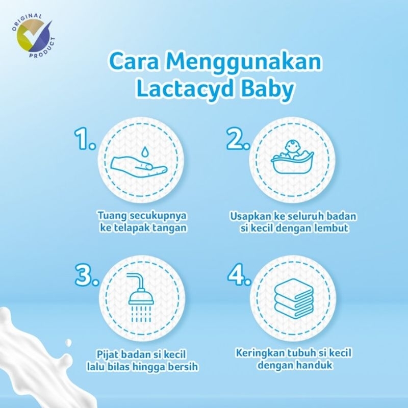 Lactacyd Baby Body &amp; Hair Wash Gentle Care dan Extra Milky | Sabun Bayi dan Anak Melindungi dari Iritasi dan Bakteri