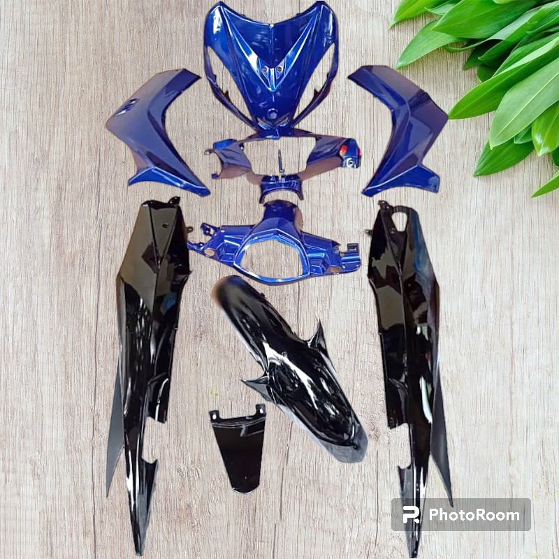 Fullset Body Halus Jupiter Mx Lama Old 135 Hitam Biru
