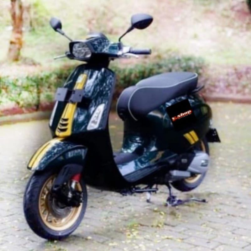 Kulit Jok Motor Vespa Matic Primavera Lx S Sprint Iget Model Original Anti Rembes