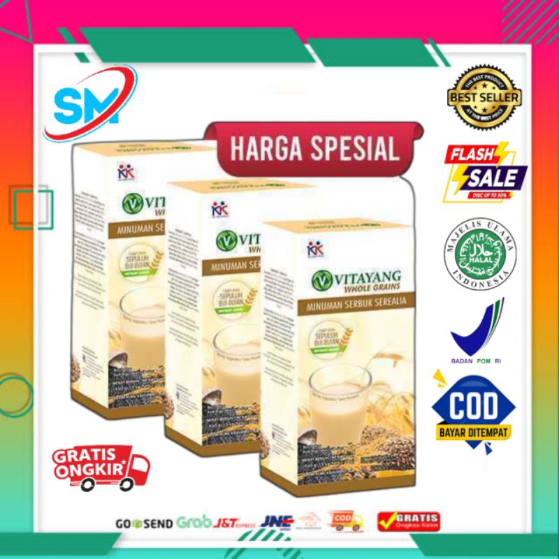 

Vitayang Whole Grains Minuman Serbuk Serealia Menunjang Kebutuhan Nutrisi Aktivitas Harian KK Indonesia ASLI