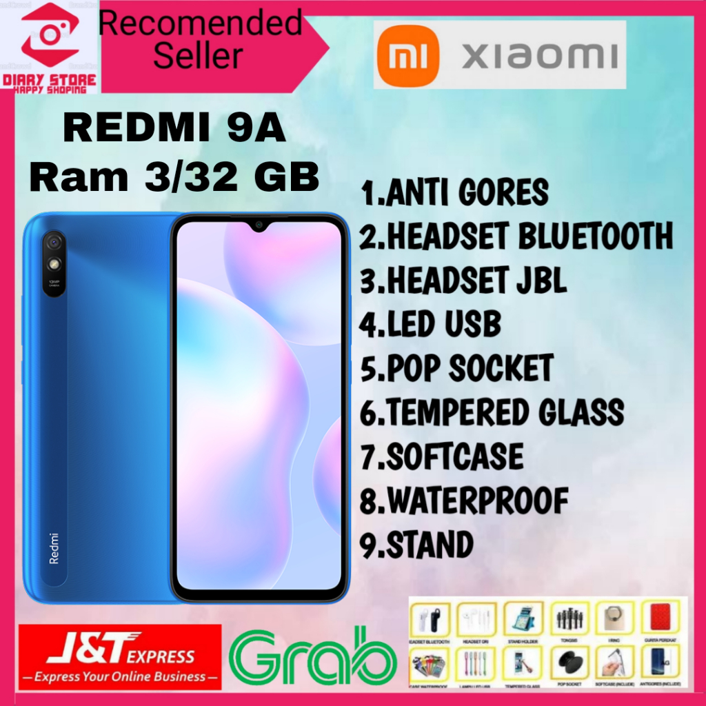 XIAOMI REDMI 9A 2/32GB + 3/32GB GARANSI RESMI XIAOMI
