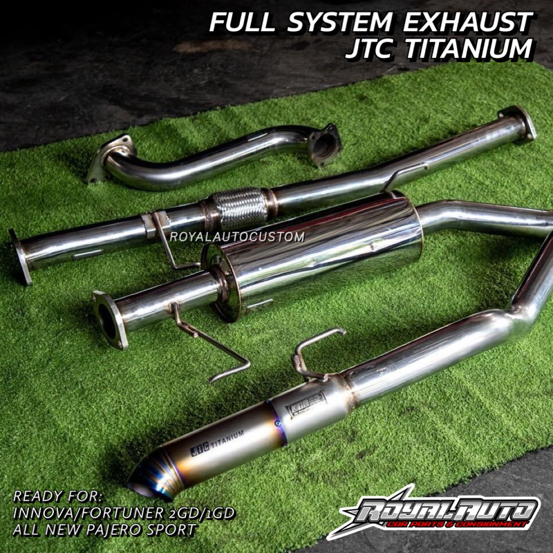 JTC TITANIUM EXHAUST FULL SYSTEM INNOVA FORTUNER PAJERO