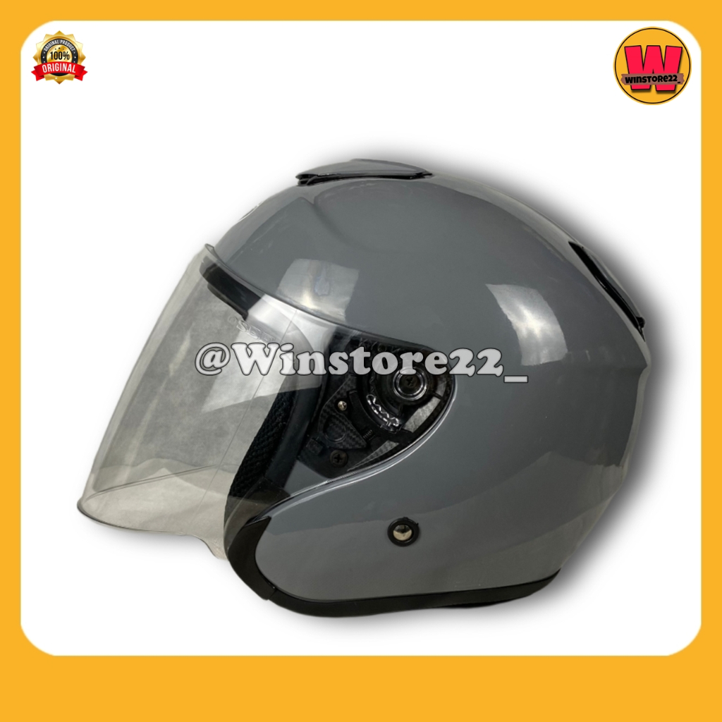 Helm Sepeda Motor Half Face Priest Kyoto Solid Whitte Black Pink Gorilla Glossy & Doff Paket Ganteng