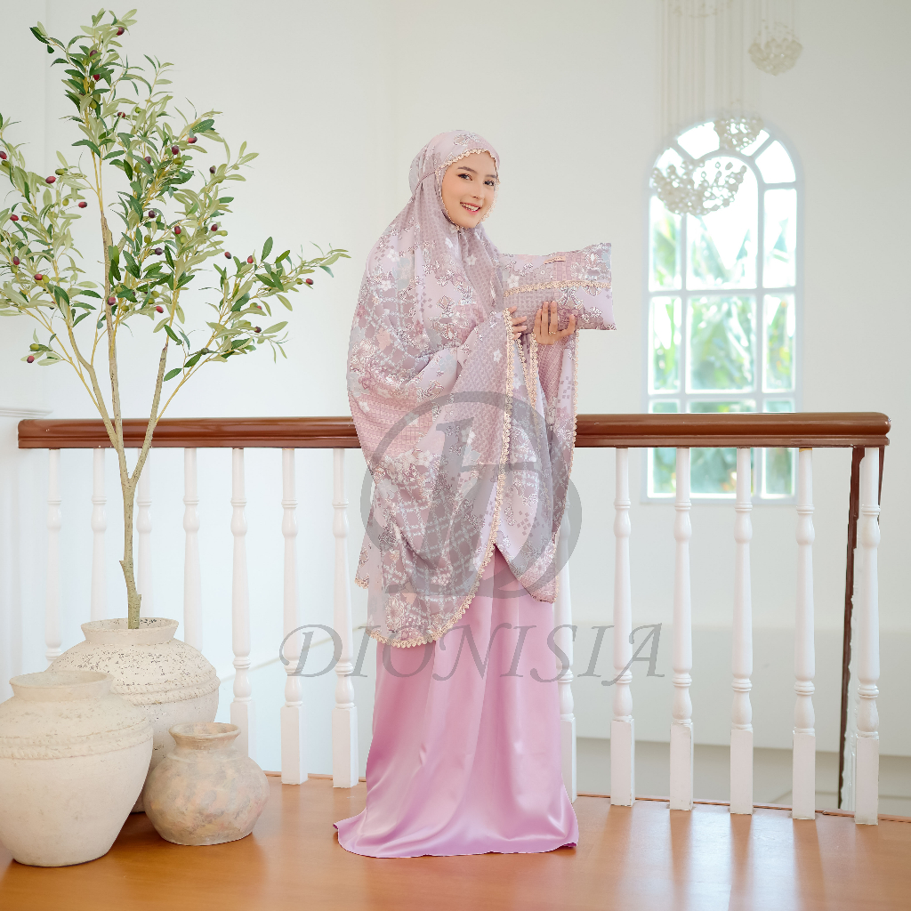 Mukena Dewasa Mukenah Travel Jumbo Ayesha Silky Premium 2 in 1 DIONISIA Bliss