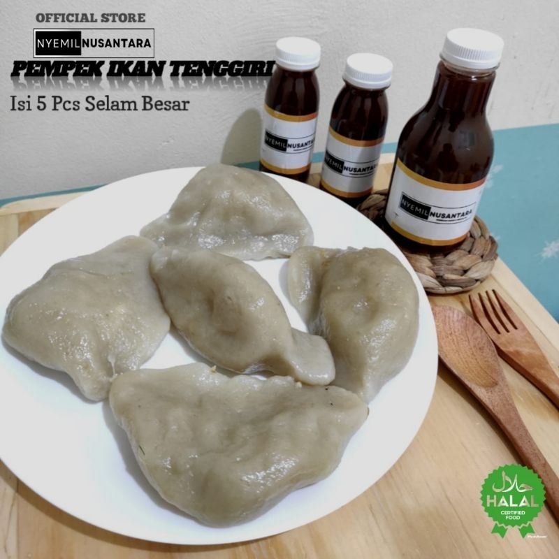 

Pempek Ikan Tenggiri 100% Halal isi 5 Selam Telor Jumbo Free Cuko 250 ML