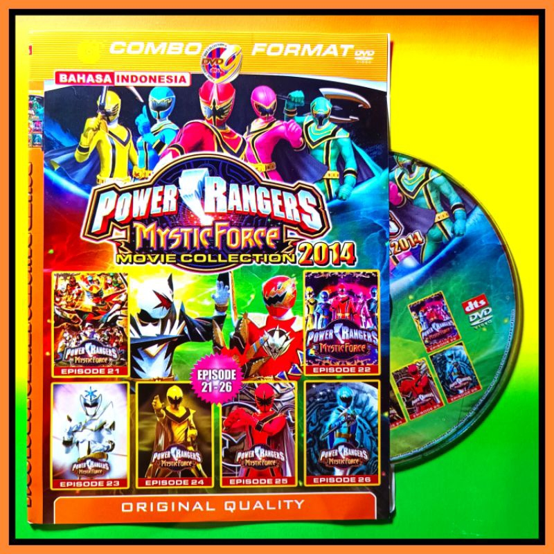 Kaset Kaset film kartun anak koleksi Power Ranger Mystic Force Terbaru.