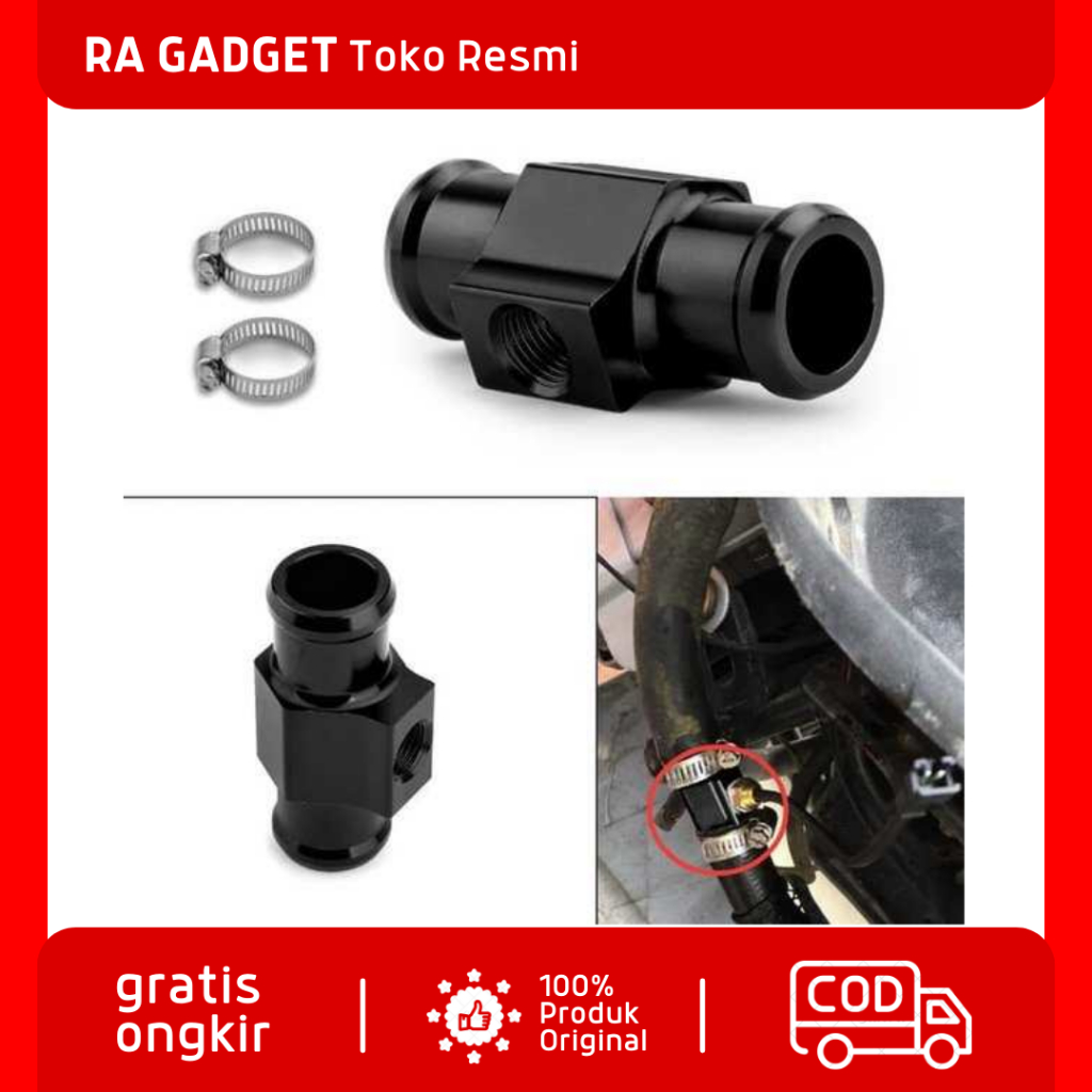 Aksesoris Sensor Konektor Suhu Selang Radiator Mesin Motor 18MM / Alat Penghubung Sambung Pemnyambun