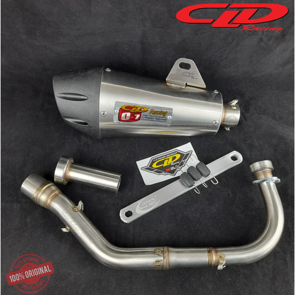 KNALPOT CLD TYPE C7 PIPA KECIL C7 PIPA BESAR MIO NOUVO MIO J MIO M3 XRIDE DAN FINO 125