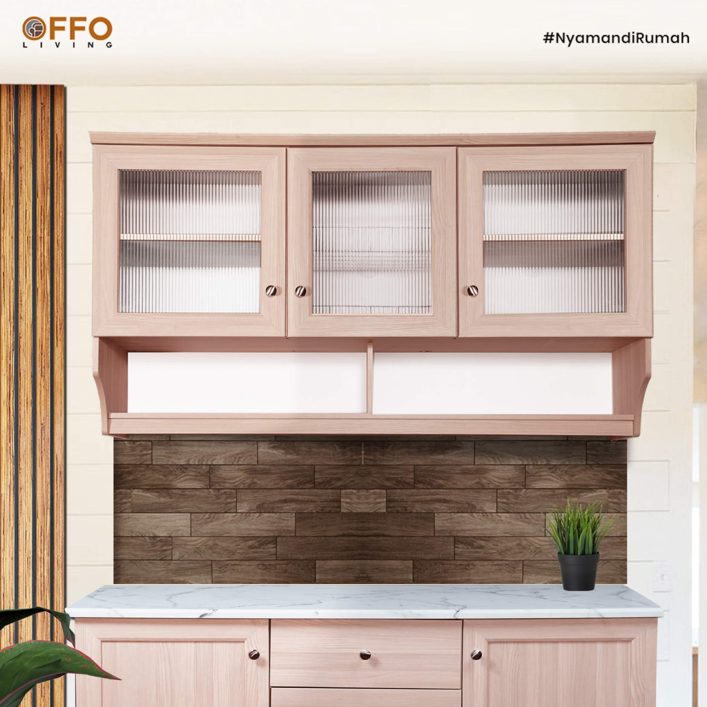 Offo Living - Kitchen Set Atas 3 Pintu Aileen