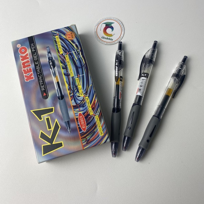 

Pulpen KENKO K1 Gel Warna Hitam 0.5mm - 1 pcs