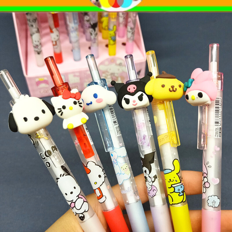 

PULPEN TINTA HITAM SANRIO PEN KEPALA SANRIO POCACCO HELLOKITTY CINAMOROOL KUROMI POMPOMPURIN MELODY ALAT TULIS ANAK ALAT TULIS SEKOLAH PEN LUCU @sakimyo