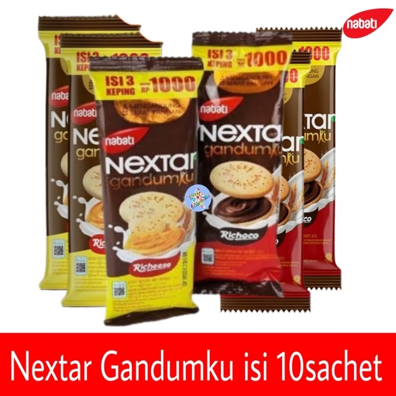 Nextar Gandumku coklat keju isi 10 pc