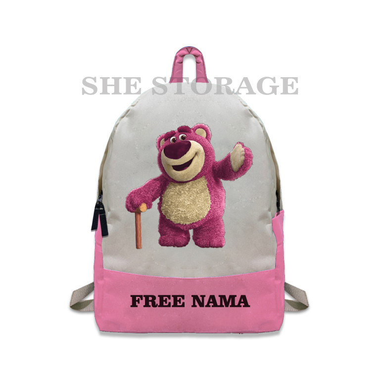 TAS RANSEL ANAK LOTSO TOY STORY 3 / TAS RANSEL ANAK SEKOLAH LOTSO TOY STORY 3 - FREE CETAK NAMA