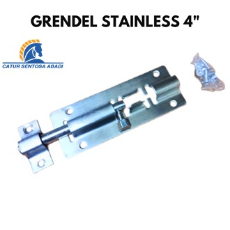 Grendel gembok/ slot Pintu/ Slot Pintu Gembok/ Slot Jendela 4 inch Grendel Overval Stainless Steel C
