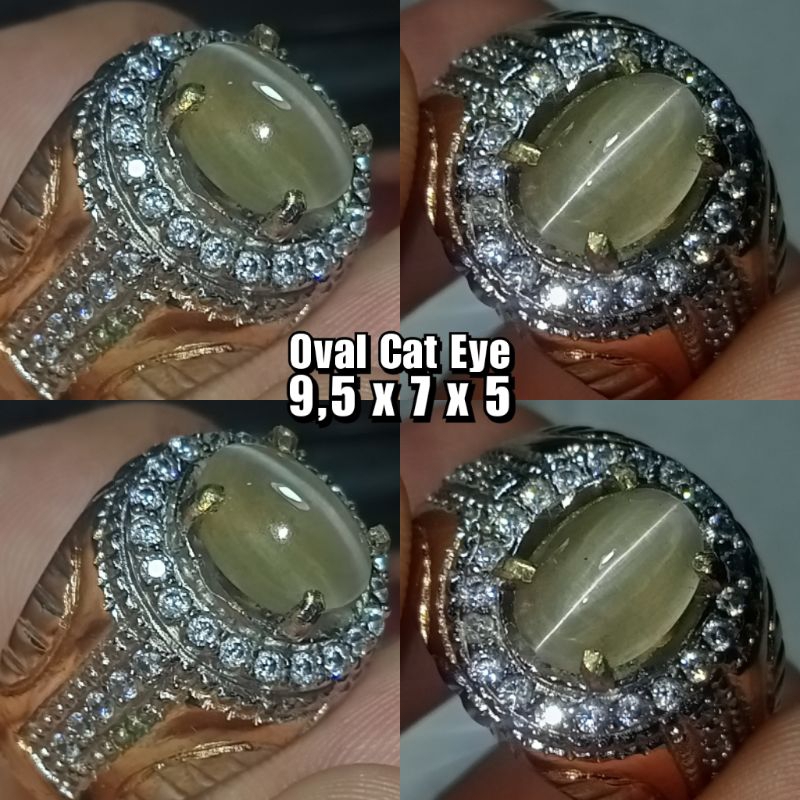 Cincin Batu Cat Eye Silimanite Natural