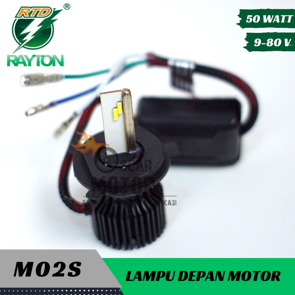 Lampu Led Motor H6 H4 RTD M02S High Power 48 Watt Original Bergaransi Universal