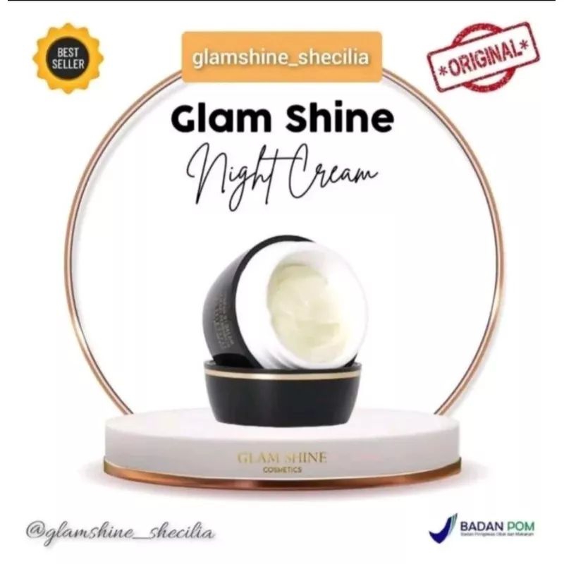 NIGHT CREAM GLAMSHINE//ECER NIGHT CREAM//NIGHT GLAMSHINE