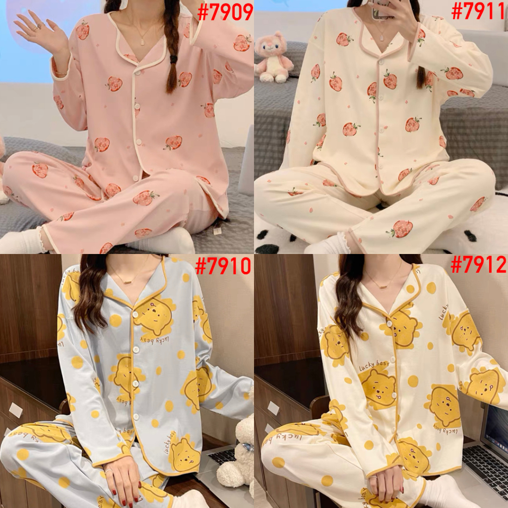 LEISURE WEAR Piyama JUMBO Premium Baju Tidur Wanita BIG SIZE KKUM PP Import Korea Fashion Kerah Kanc