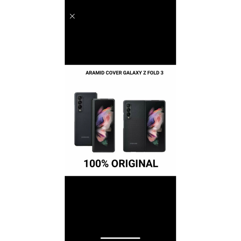 Case Aramid Cover Samsung Galaxy Z Fold 3 5G Original SEIN Black