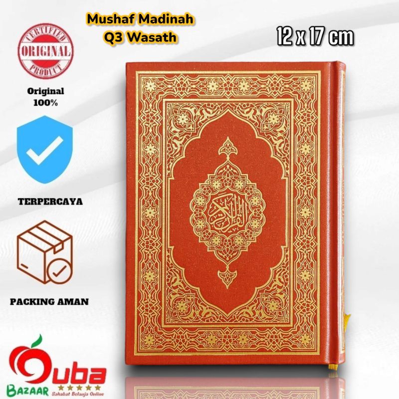 Mushaf Madinah Q3 Wasath 12 x 17 cm Al-Quran Madinah Ukuran Pertengahan