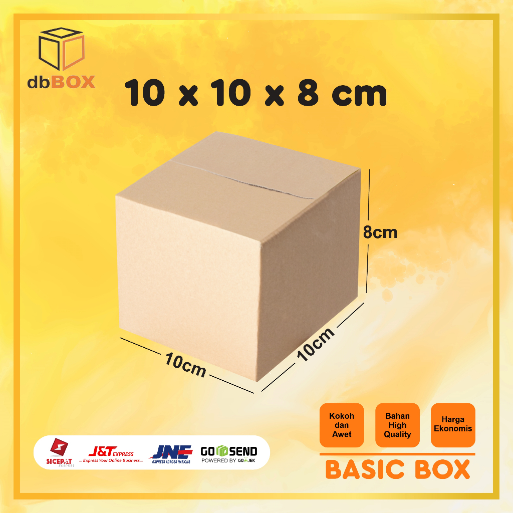 

BOX KARDUS 10x10x8 cm DUS PACKING BOX TYPE