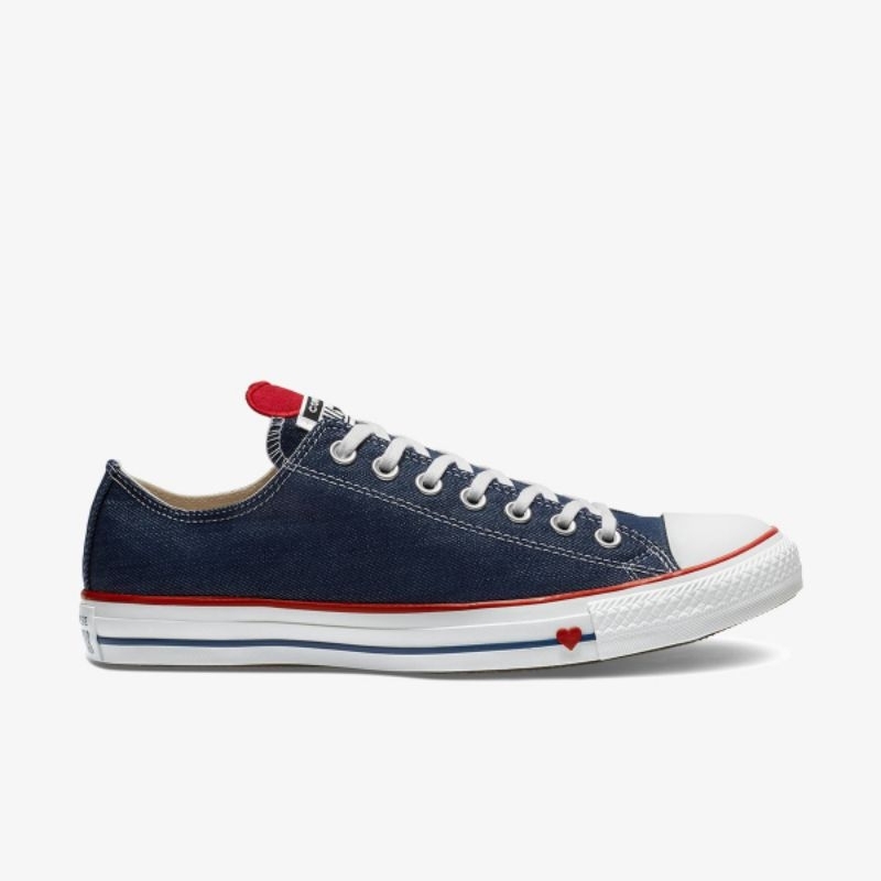 Sepatu Sneakers Wanita Converse CT AS Ox Indigo Enamel Red White