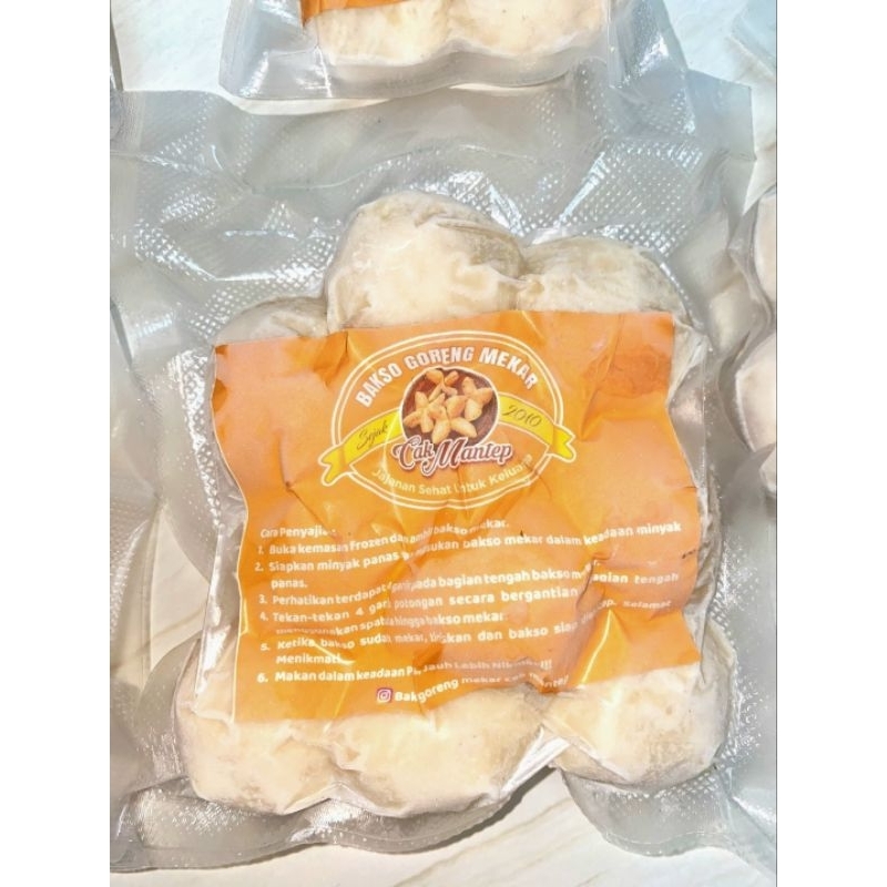 

Bakso Goreng Mekar goreng frozen (digoreng setengah matang) isi 5