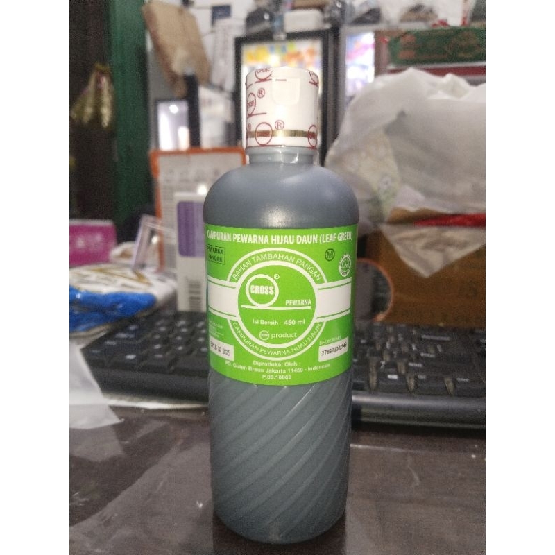 

Pewarna cross Hijau daun(Leaf green) 450ml