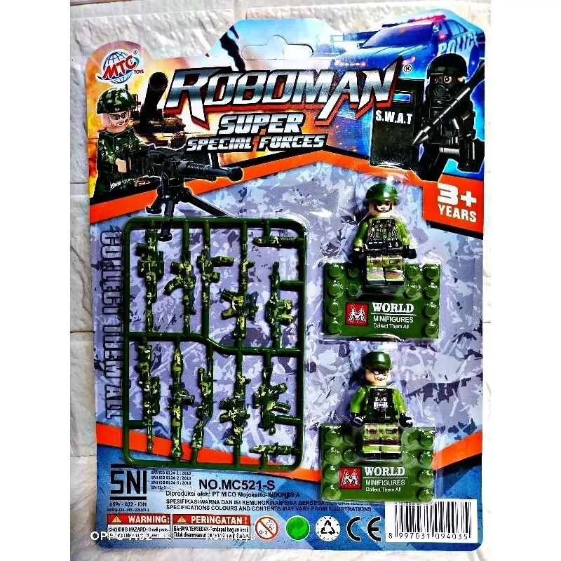 MC 521 - S MAINAN ANAK ROBOMAN SUPER SPECIAL FORCES / MAINAN WORLD MINIFIGURE TENTARA