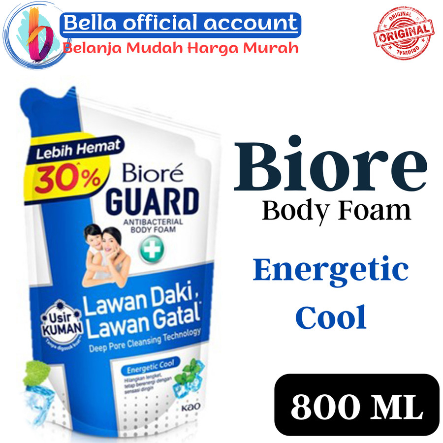 Biore Guard Energetic Cool Antibacterial Body Wash 800 ml