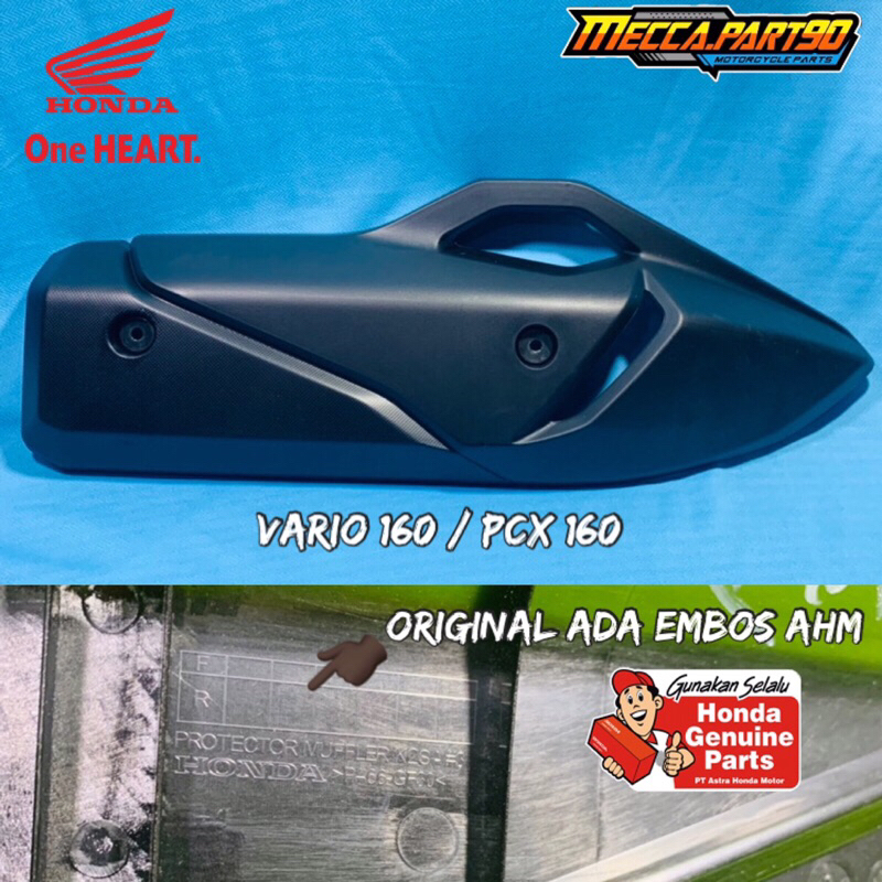 ORIGINAL Cover Pelindung Tutup Tameng Knalpot Vario 160 Pcx 160 2022 2023 2024