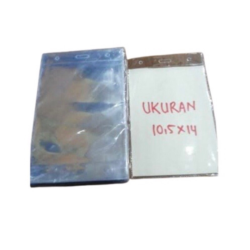 

10,5 x 16 plastik nametag / id card case / plastik tanda pengenal / nametag holder / id card