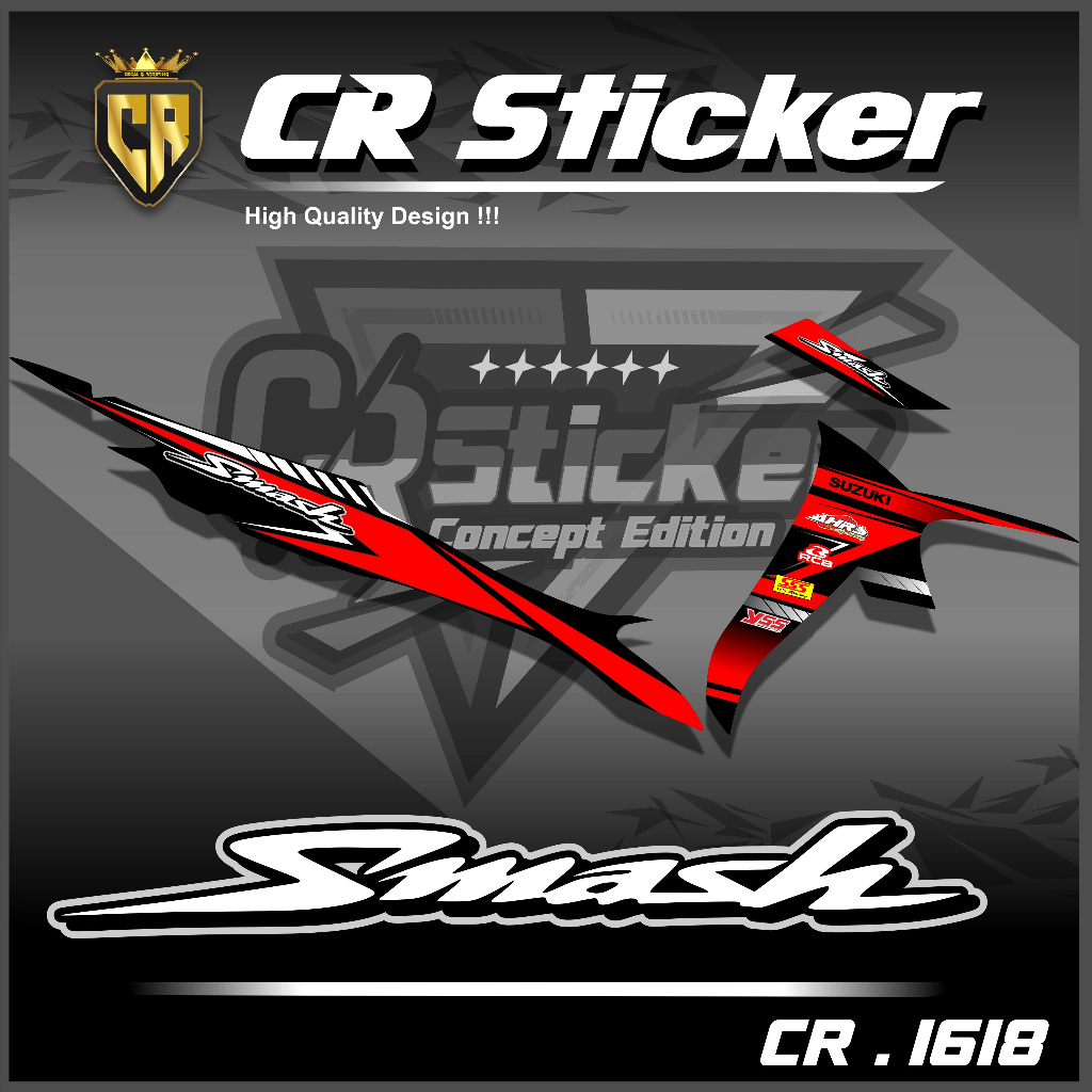 striping smash 110 R 2006 striping smash new stiker motor smash striping smash sr striping smash var