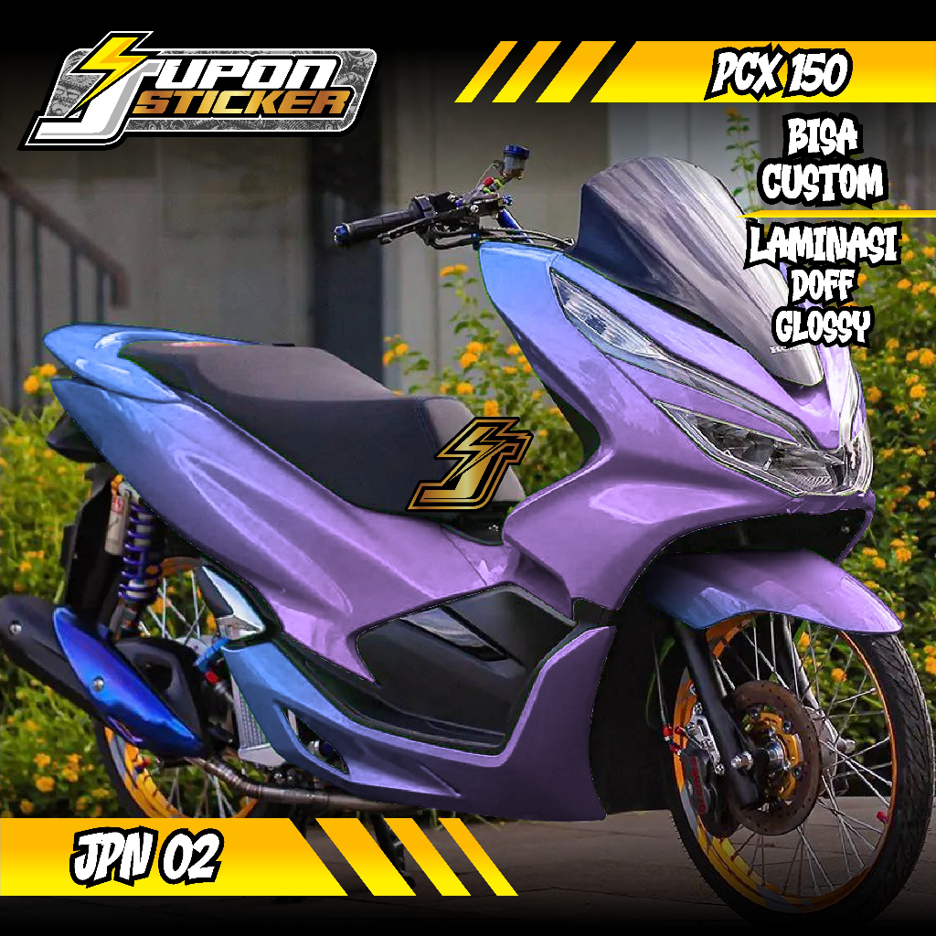(COD) Jupon Sticker Decal Fullbody Honda PCX 150 2017 2018 2019 2020 Polos Stiker Full Body Lis Vari