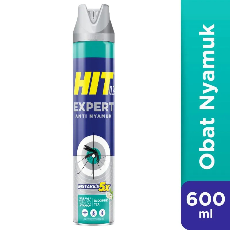 HIT Aerosol Expert Blooming Tea +75 mL Cairan Pembasmi Hama & Serangga 600 ml