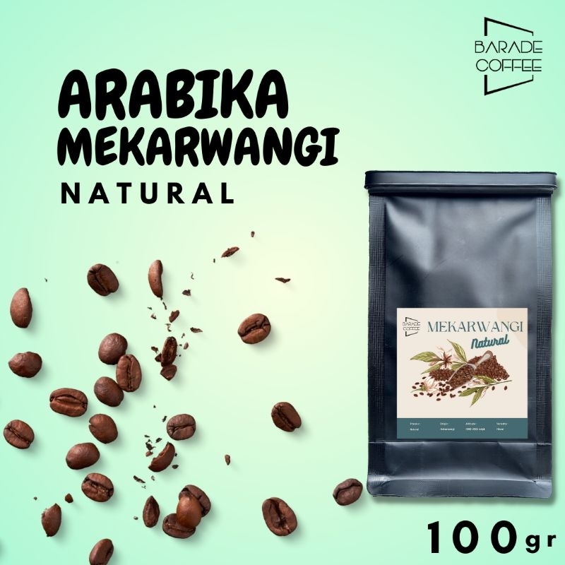 

Kopi Arabika Mekarwangi Natural 100gr biji / bubuk